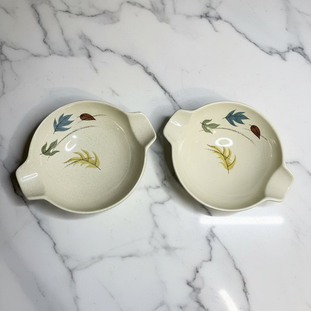 Franciscan Earthenware Autumn Lugged Soup Bowls - Set of 2