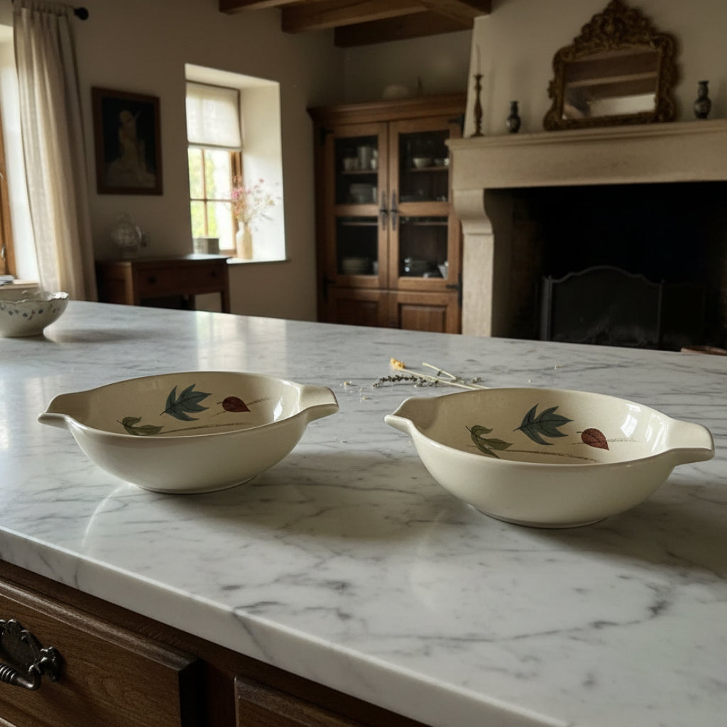 Franciscan Earthenware Autumn Lugged Soup Bowls - Set of 2