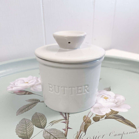 French Butter Crock White by PriorityChef-PriorityChef-French Butter Crock-Stockton Farm