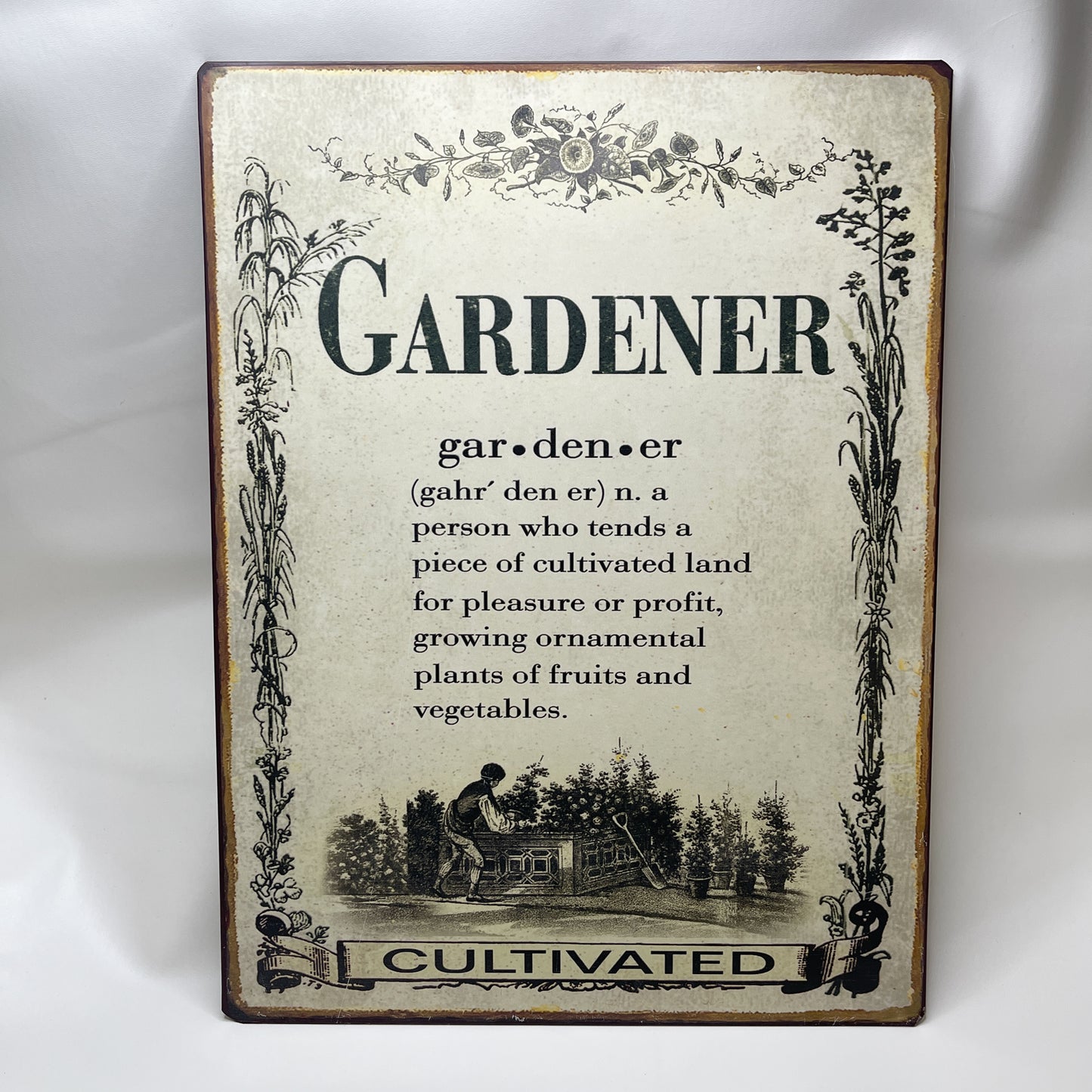 Gardener Metal Sign