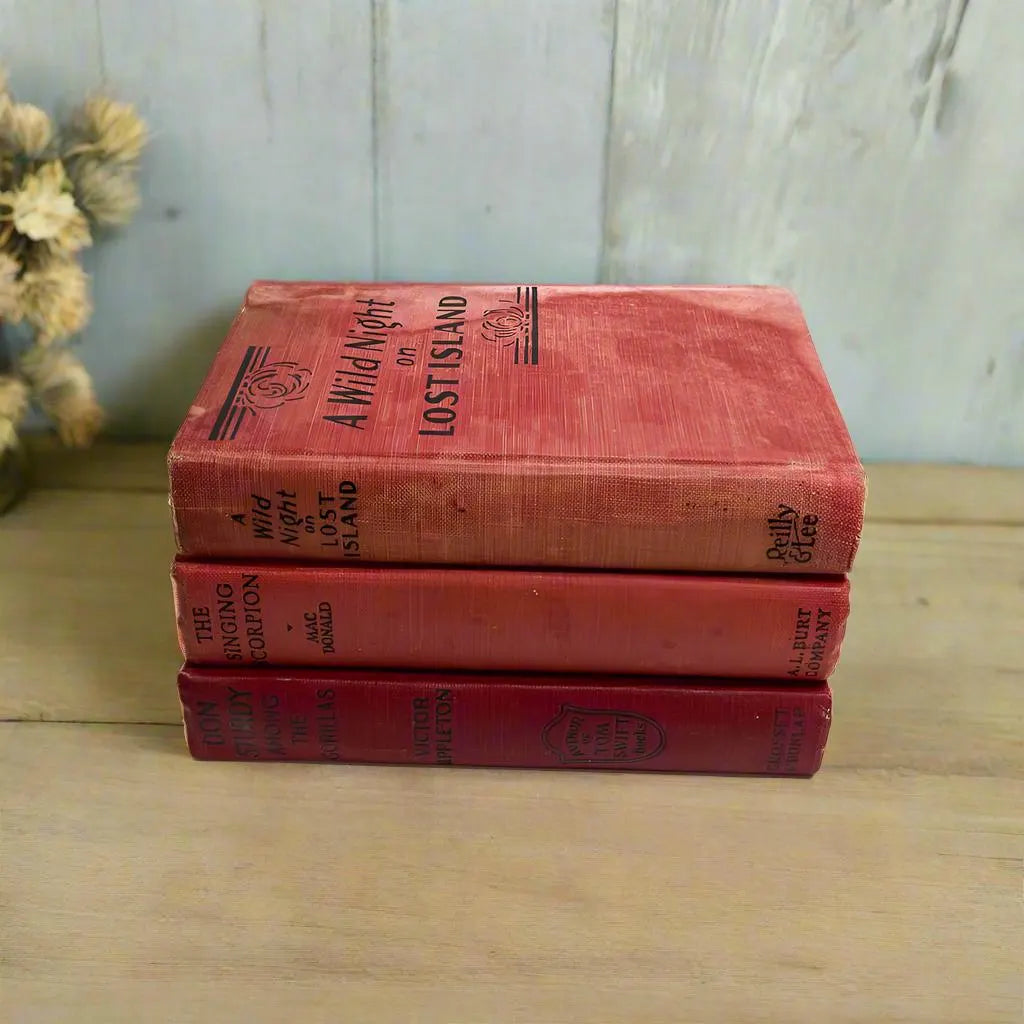 1920s - 1930s Adventure Novels - Set of 3