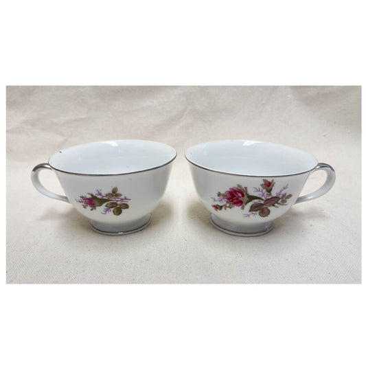 Oriental China Tea Cups Japan Set of 2