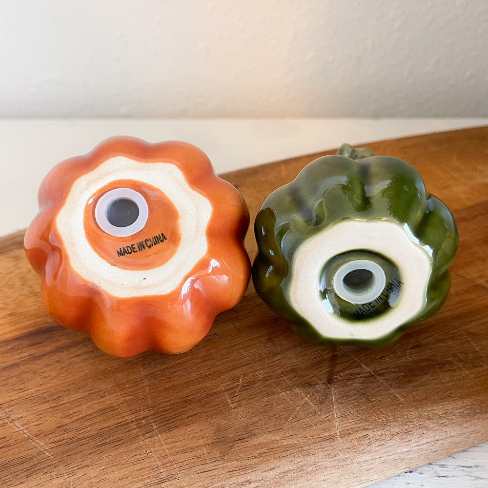 Pumkin & Gourd Salt & Pepper Shaker Set