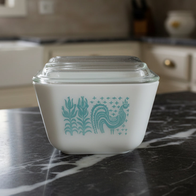 Vintage Pyrex Amish Butterprint Refrigerator Dish #501-C