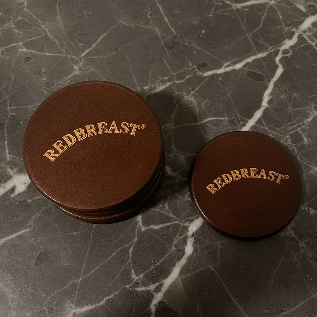 Redbreast Wood Coasters - Set of 8