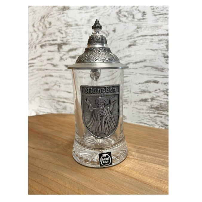 RHW Kristall Glas Munchen Beer Stein