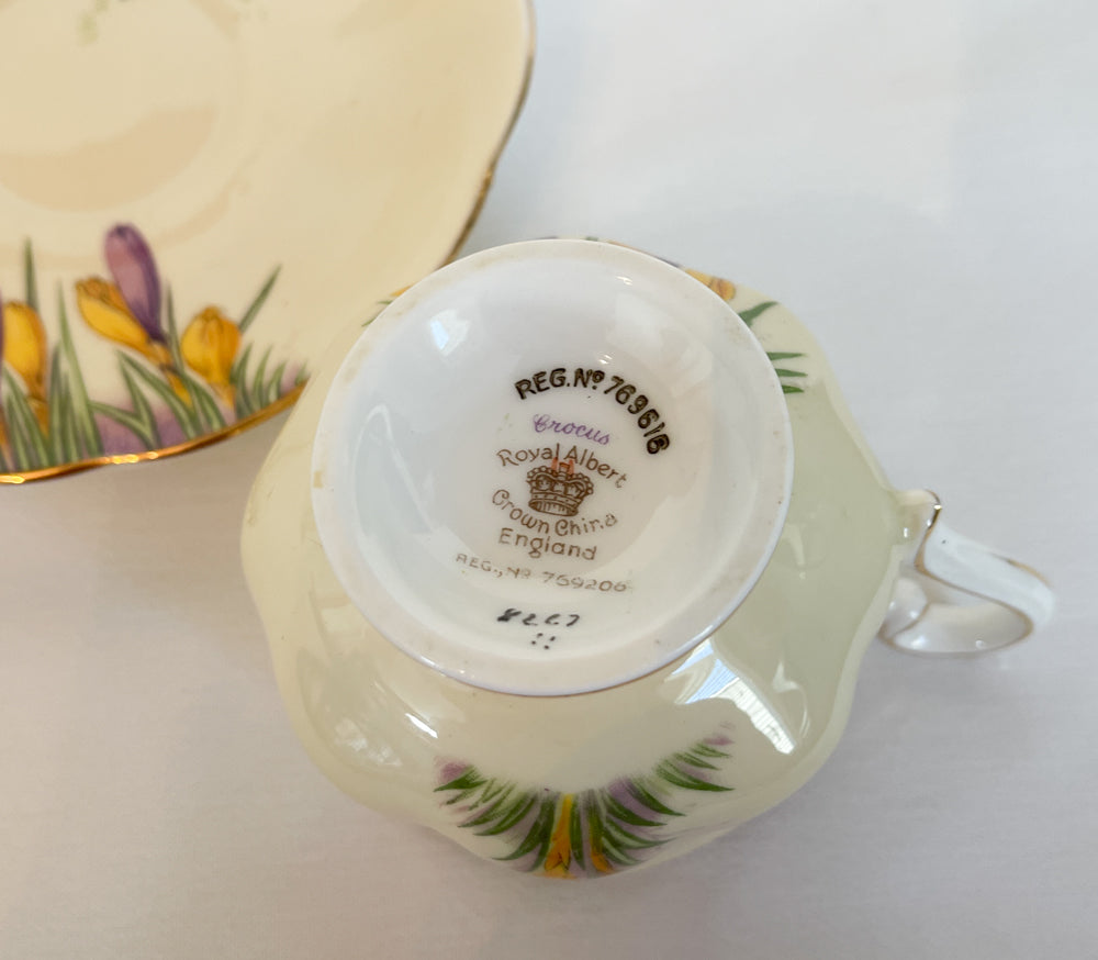 Royal Ablert Crocus Tea Set - Crown China England