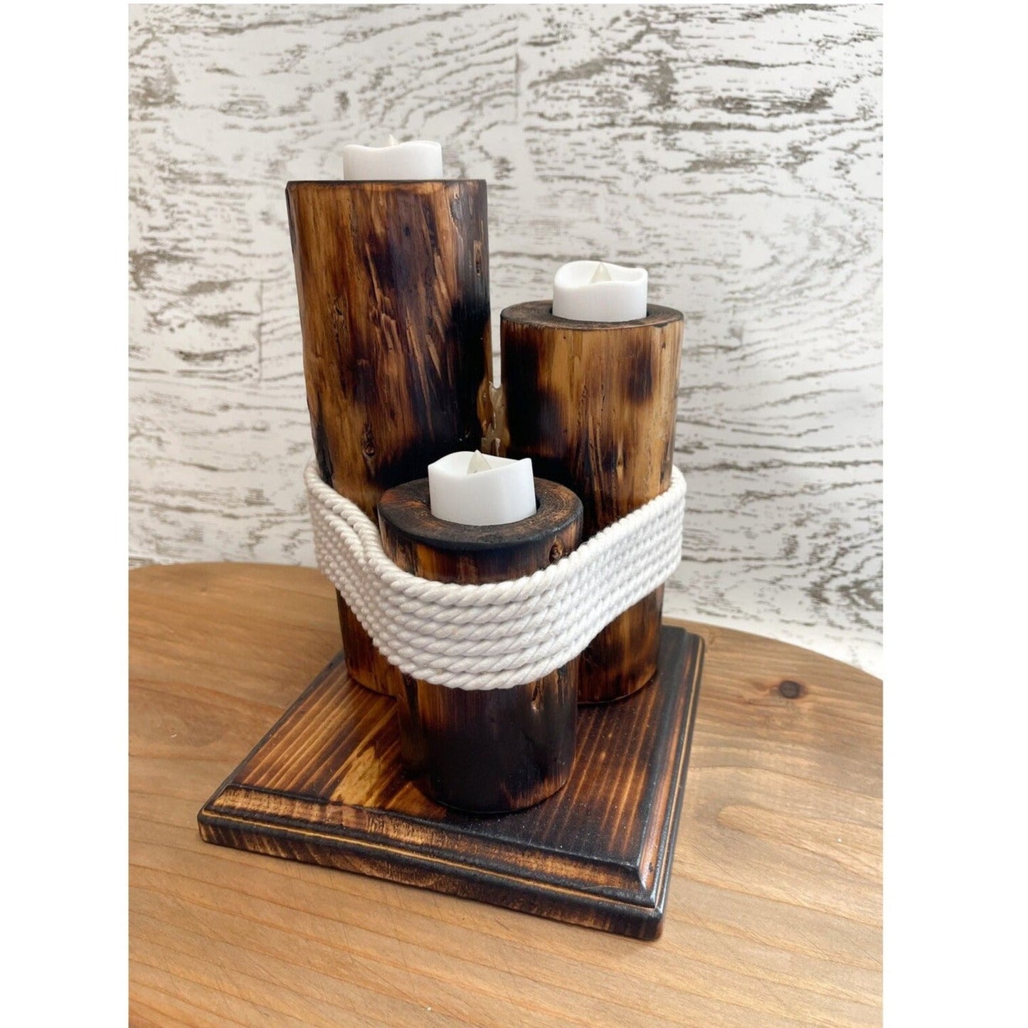Rustic Lodgepole Candle Holder
