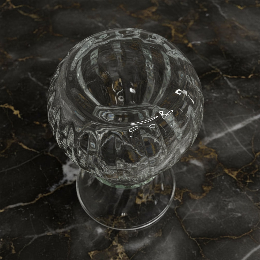 Vintage Indiana Glass Swirl Optic Vase - 1960s