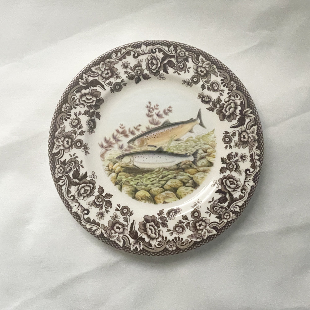 Woodland North American Pacific Salmon Salad Plate - Spode