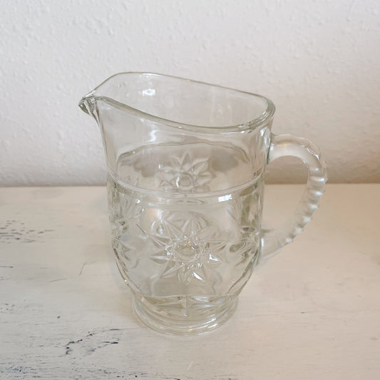 Star of David Glass Pitcher - Anchor Hocking