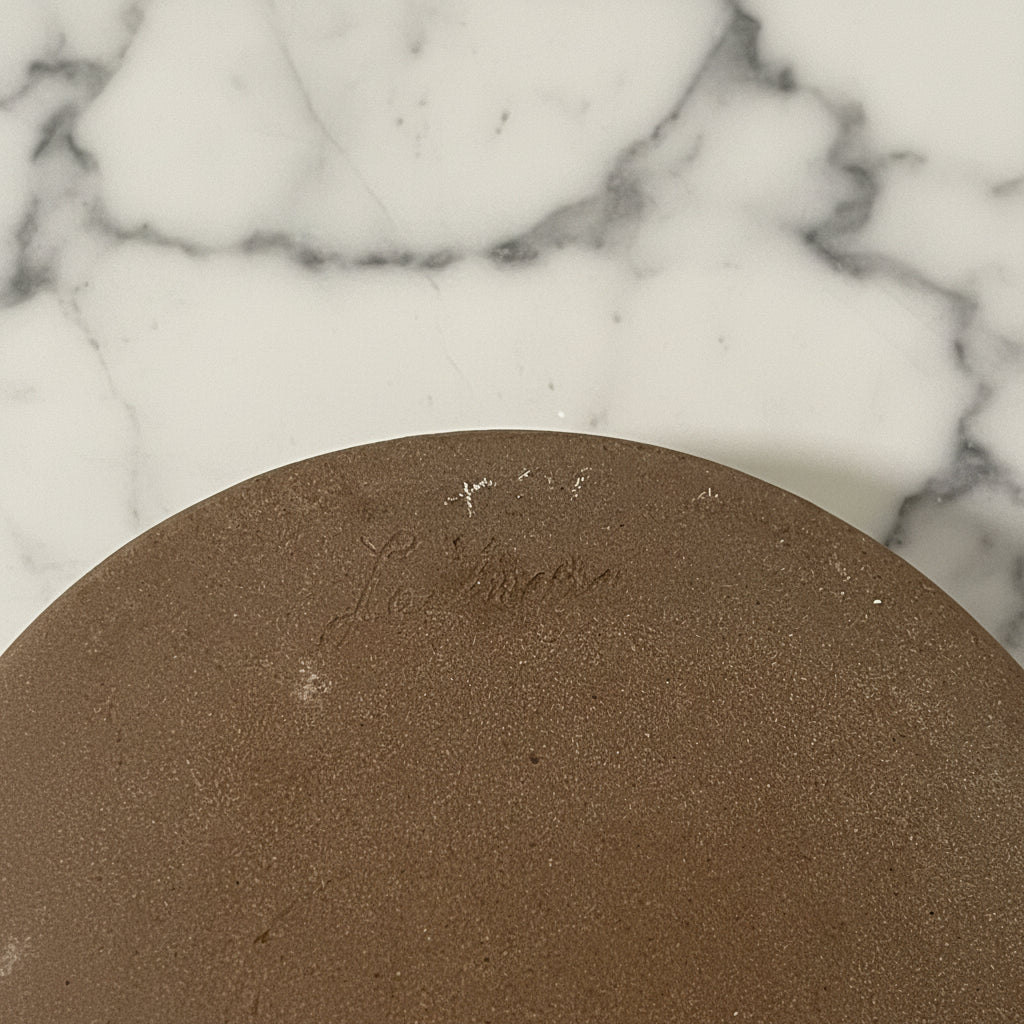 Vintage Wheel Thrown Studio Pottery Bowl with Handles