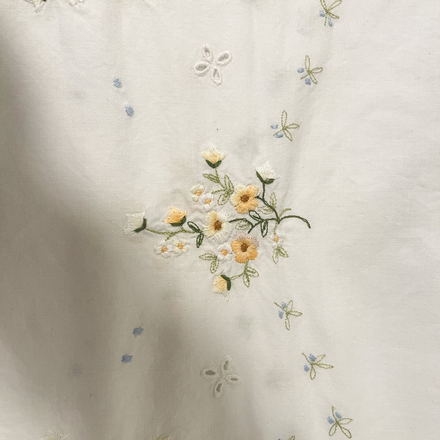 Vintage Hand Embroidered Table Cloth