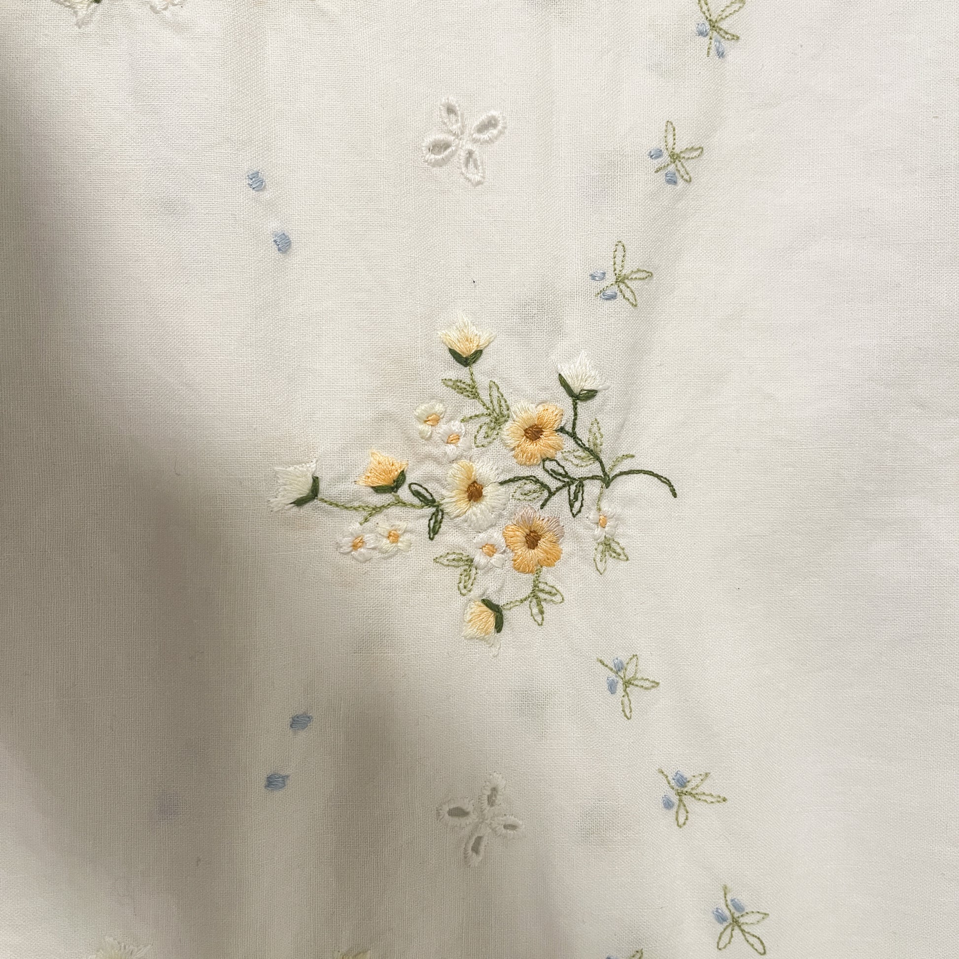 Vintage Hand Embroidered Table Cloth