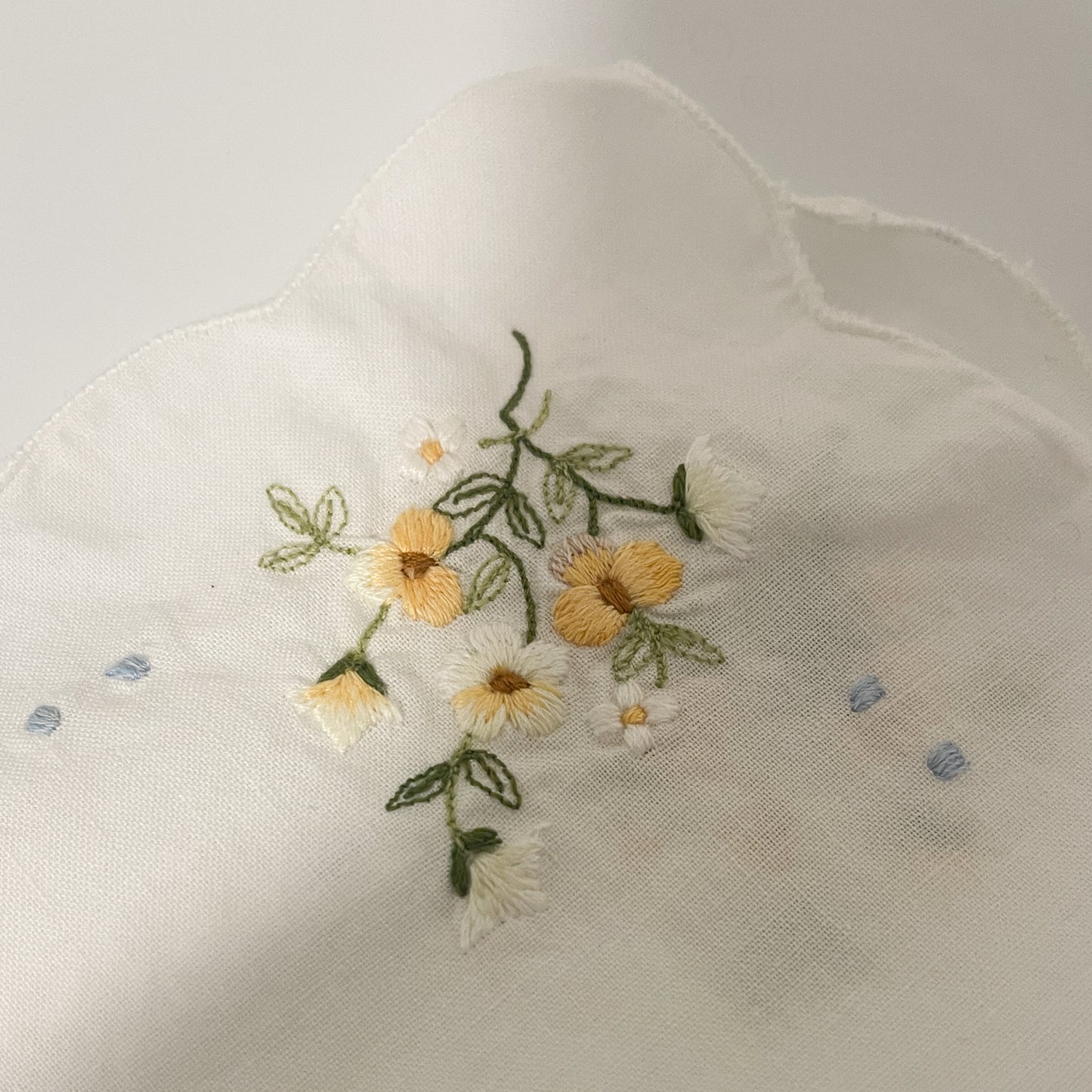 Vintage Hand Embroidered Table Cloth