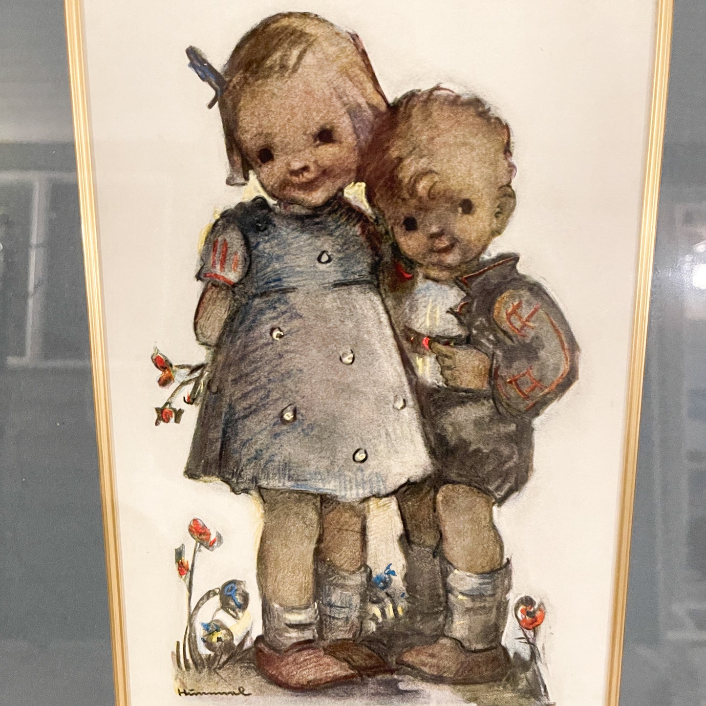 Vintage Hummel Framed Print - Emil Fink Verlag