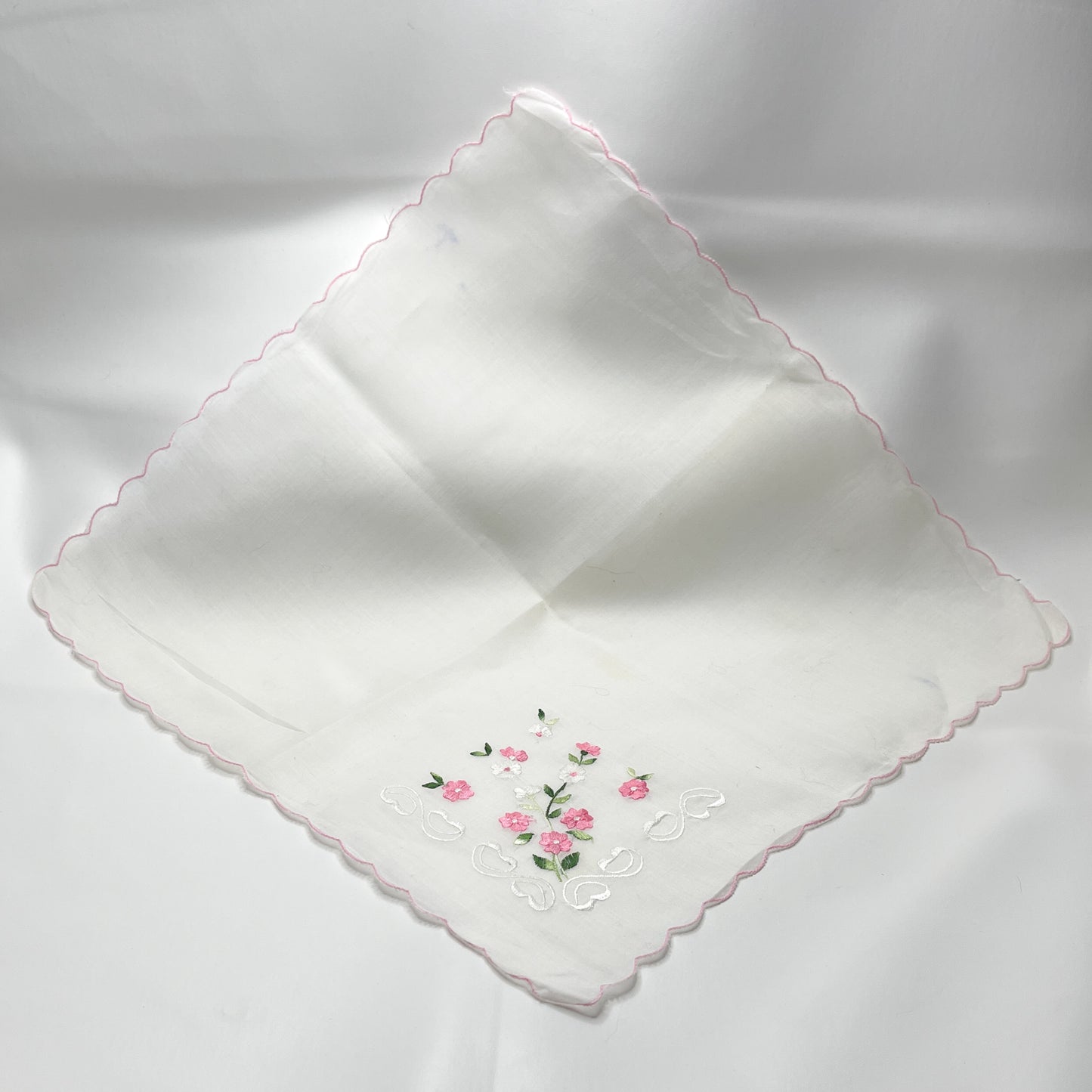 Ladies Embroidered Handkerchief - Vintage