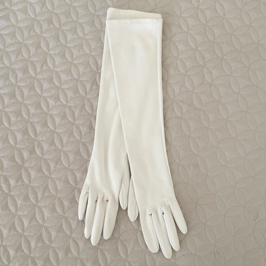 Ladies Long White Gloves - 1950s