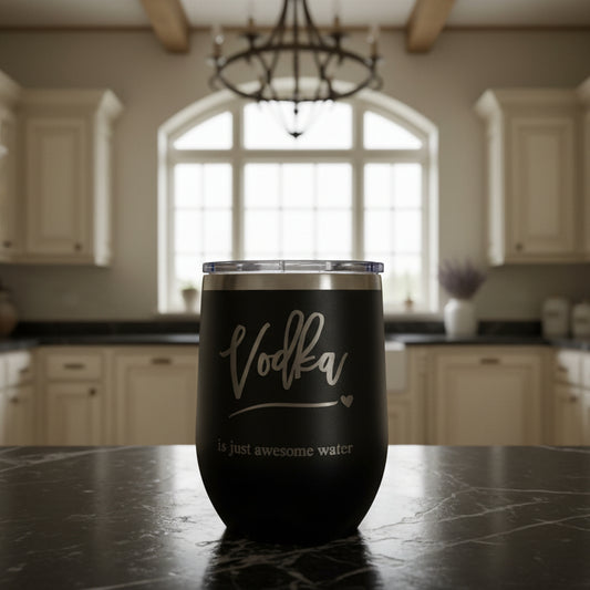 Vodka Awesome Water 12oz Tumbler