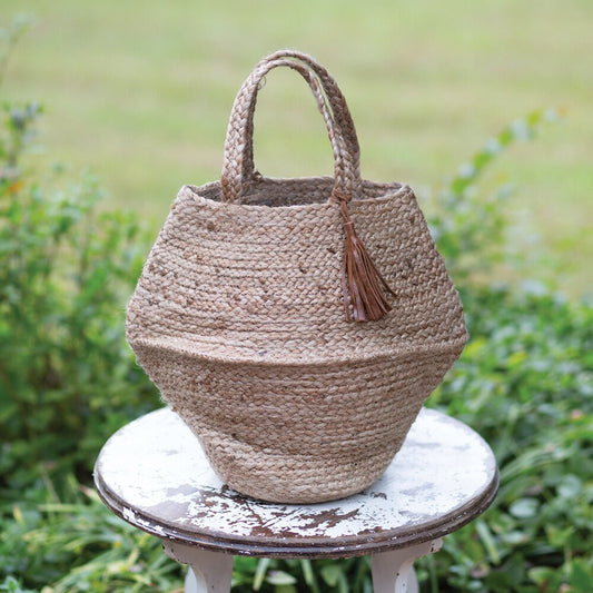 Boho Jute Bali Tote by CTW Home Collection-CTW Home Collection-Market Tote-Stockton Farm