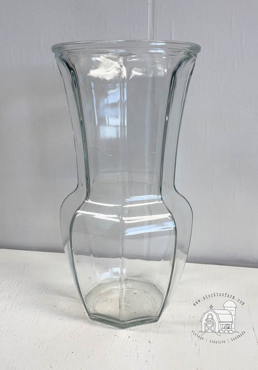 Brody Co Paneled Glass Vase C206 1980-EO Brody Co-Vintage Glass Vase-Stockton Farm