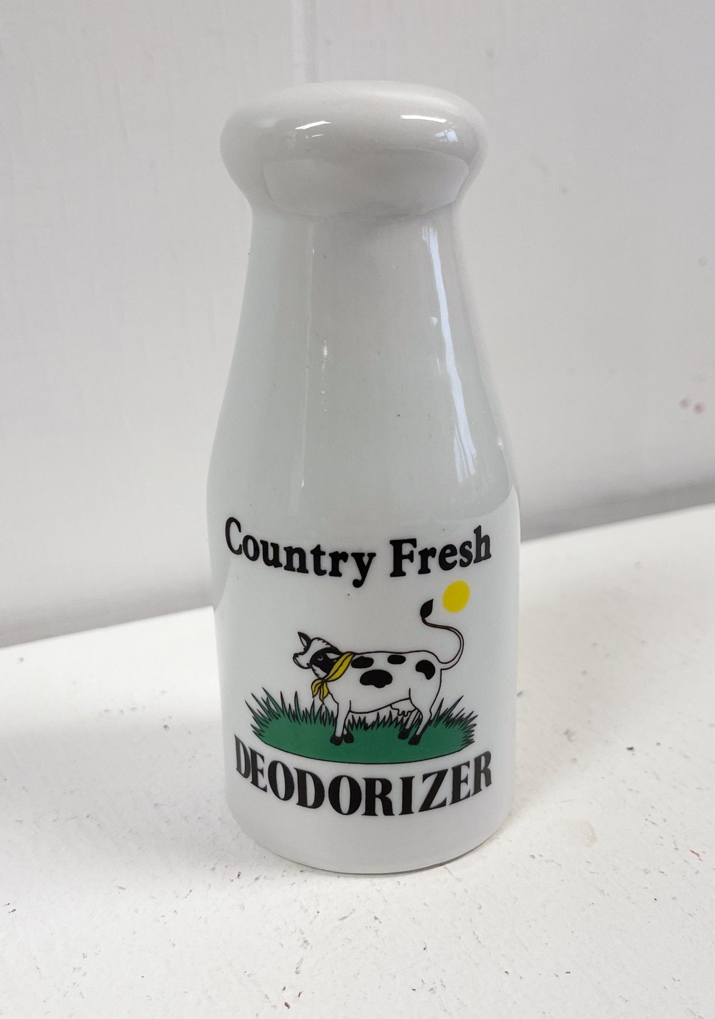 County Fresh Cow Pottery Refrigerator Deodorizer Bottle by Chadwick and Miller Inc-Chadwick and Miller Inc-Refrigerator Deodorizer Bottle-Stockton Farm