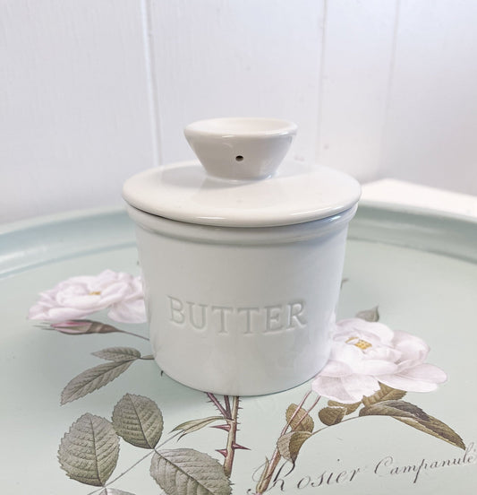 French Butter Crock White by PriorityChef-PriorityChef-French Butter Crock-Stockton Farm