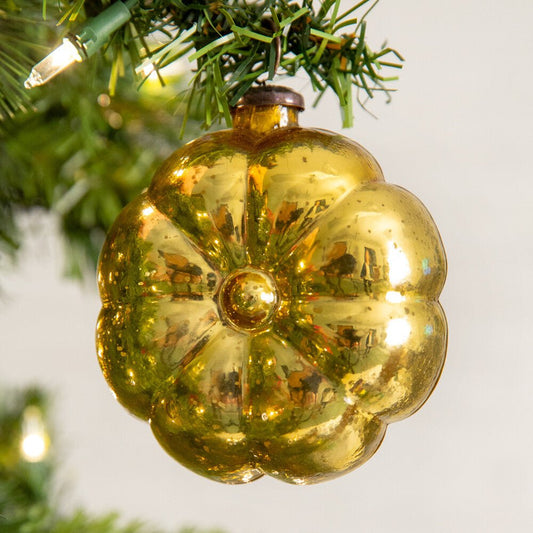 Gold Pillow Blown Glass Ornament by CTW Home Collection-CTW Home Collection-Ornament-Stockton Farm