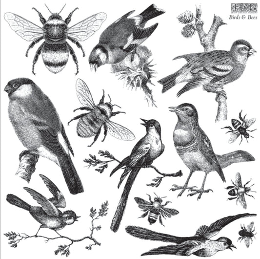 IOD BIRDS & BEES Decor Stamp by Iron Orchid Designs-Iron Orchid Designs-Stamp-Stockton Farm