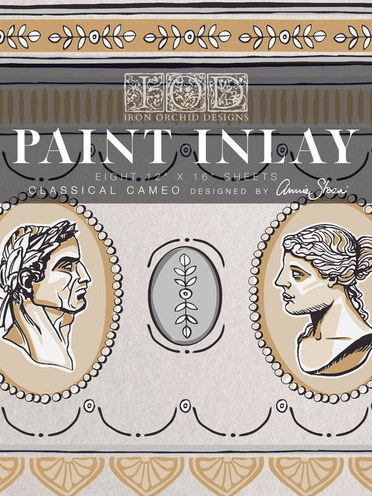 IOD CLASSICAL CAMEO PAINT INLAY by Iron Orchid Designs-Iron Orchid Designs-Paint Inlay-Stockton Farm