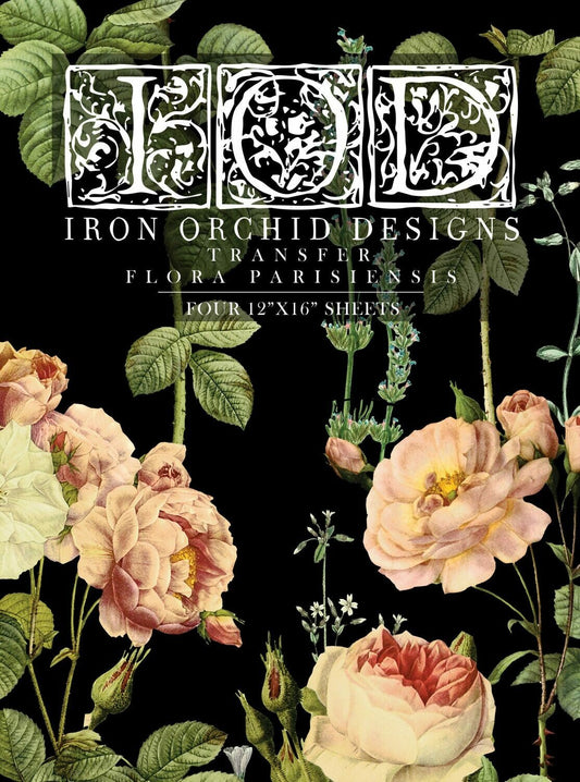 IOD FLORA PARISIENSIS Decor Transfer by Iron Orchid Designs-Iron Orchid Designs-Transfer-Stockton Farm