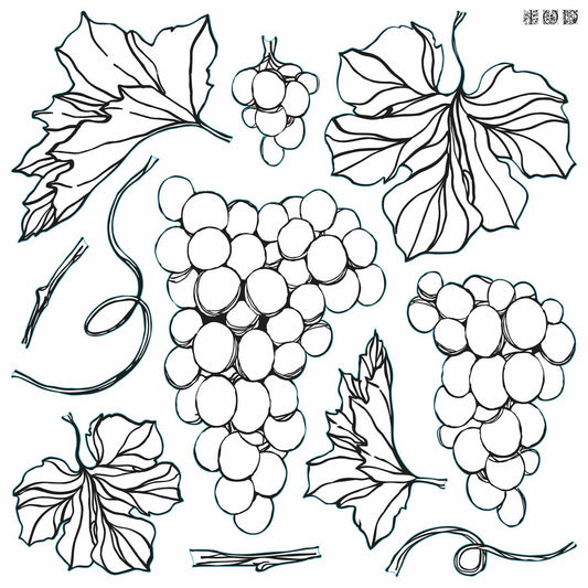IOD GRAPES Decor Stamp by Iron Orchid Designs-Iron Orchid Designs-Stamp-Stockton Farm