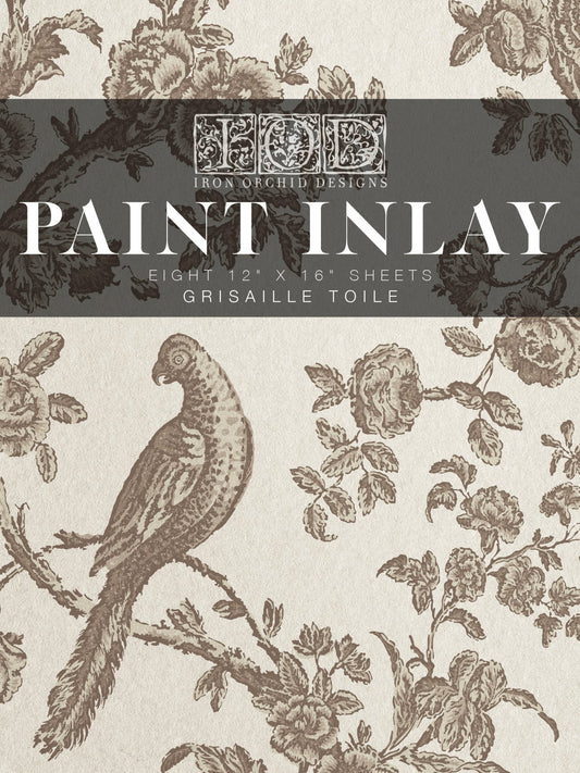 IOD GRISAILLE TOILE INLAY by Iron Orchid Designs-Iron Orchid Designs-Paint Inlay-Stockton Farm