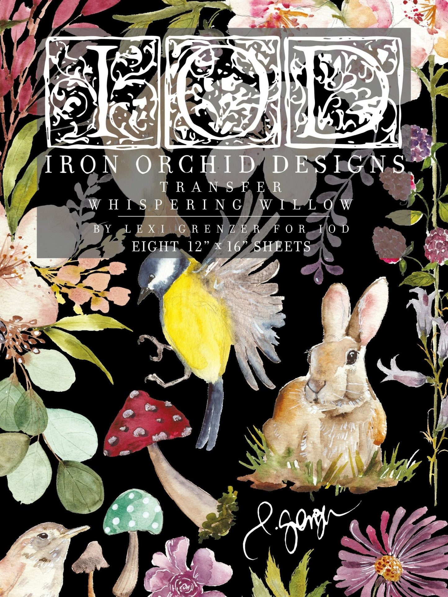 IOD WHISPERING WILLOW Decor Transfer by Iron Orchid Designs-Iron Orchid Designs-Transfer-Stockton Farm