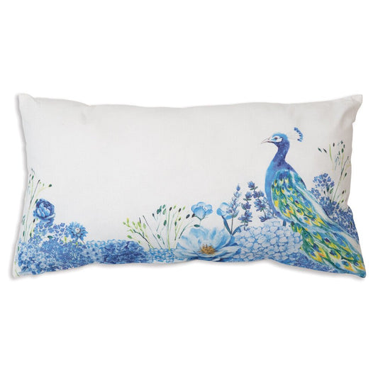 Peacock Lumbar Pillow by CTW Home Collection-CTW Home Collection-Lumbar Pillow-Stockton Farm