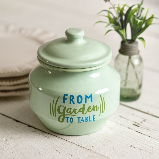 Squatty Sugar Jar by CTW Home Collection-CTW Home Collection-Sugar Jar-Stockton Farm