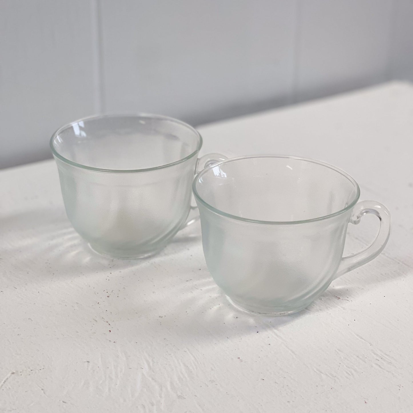 Swirl Frosted Glass Cup by Arcoroc-Arc International-Tea Cup-Stockton Farm