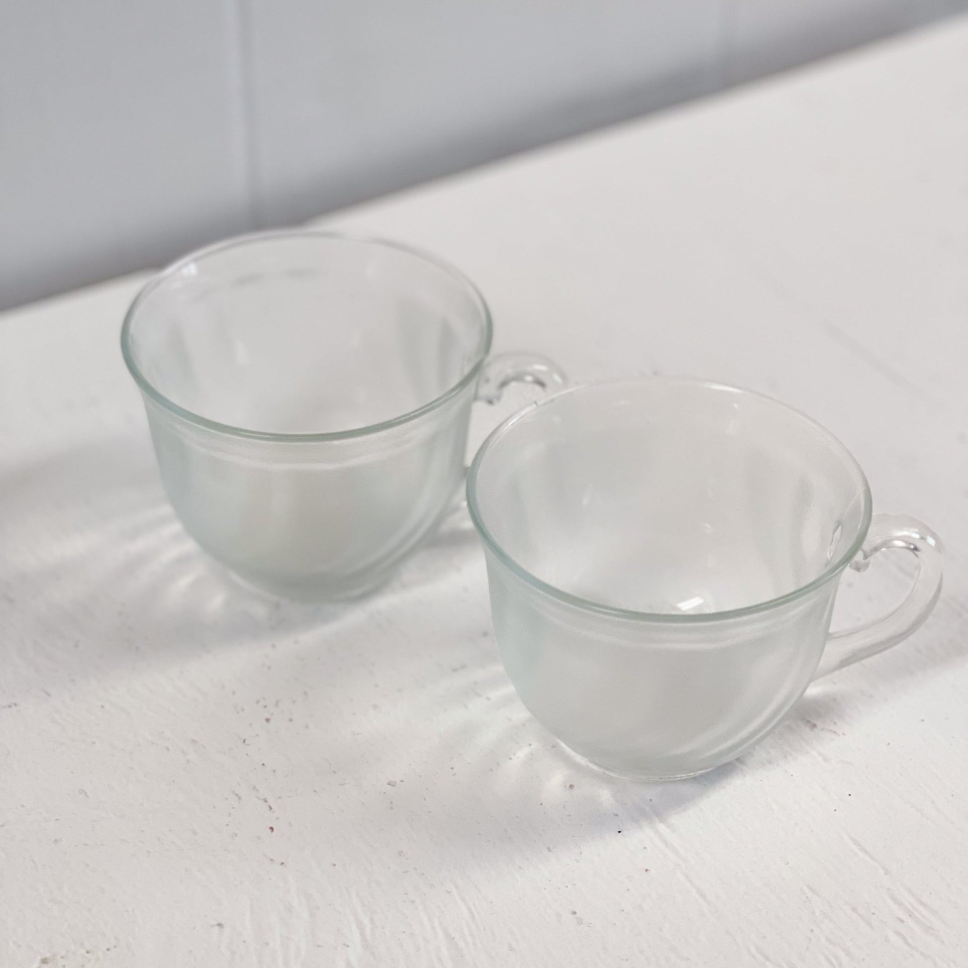 Swirl Frosted Glass Cup by Arcoroc-Arc International-Tea Cup-Stockton Farm