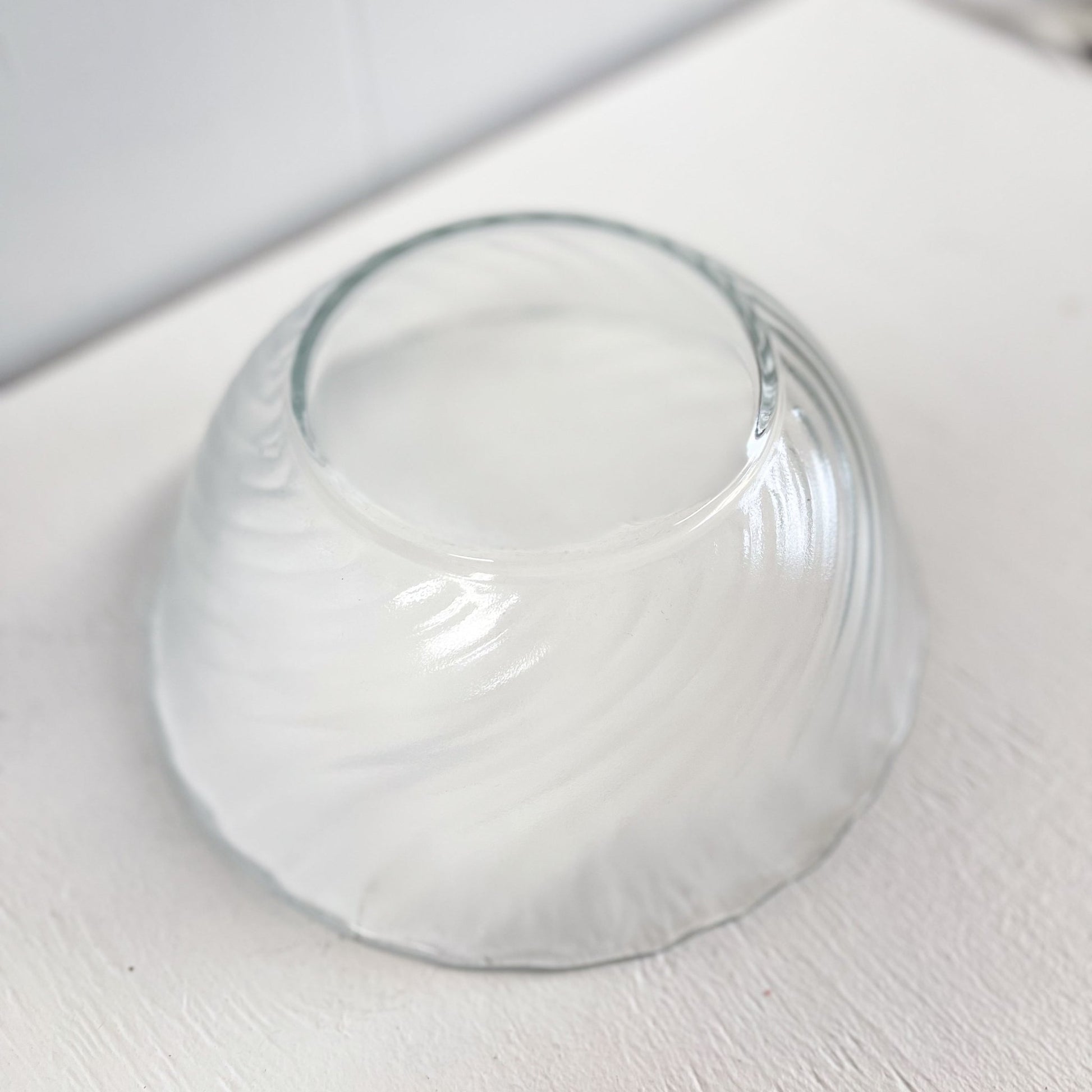 Swirl Frosted Glass Serving Bowl by Arcoroc-Arc International-Serving Bowl-Stockton Farm
